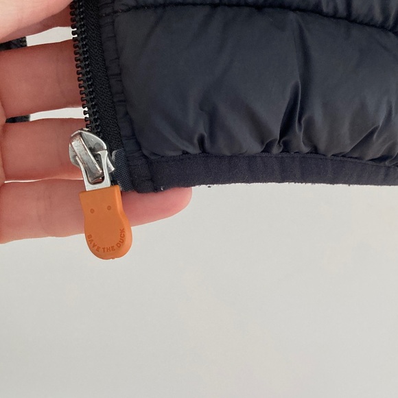 SAVE THE DUCK Black and Orange Kids Puffer Jacket Size 10 - Picture 3 of 7